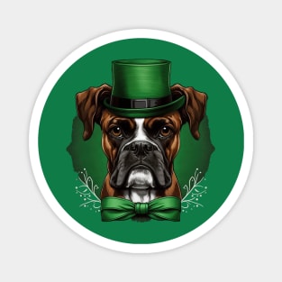 Boxer St. Patrick's Day Magnet